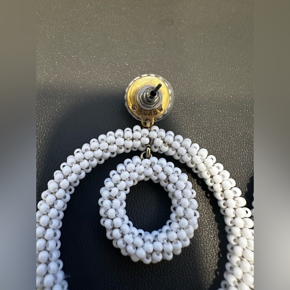 J Crew Factory Boho Beaded Statement Earrings - Picture 4 of 8